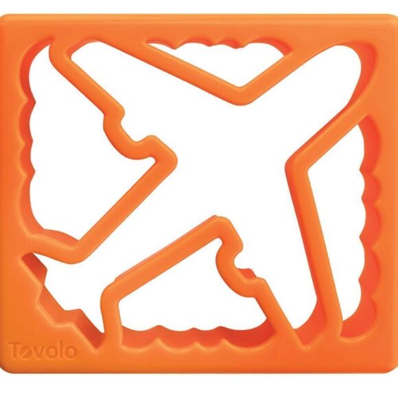 Tovolo Plane & Clouds Sandwich Shaper, Kid-Friendly, Dishwasher Safe-2 shapers - Picture 2 of 5